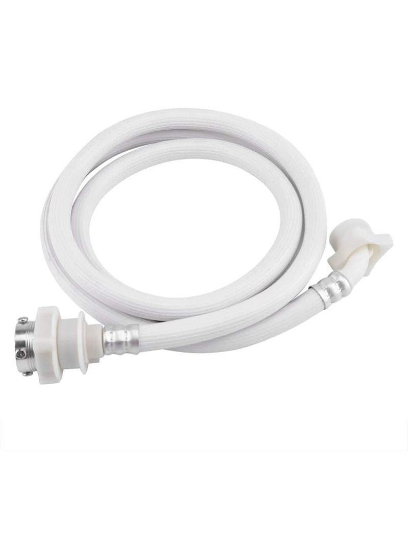 2m Universal Automatic Washing Machine Water Inlet Hose – Heavy-Duty Leak-Proof Extension Pipe – High-Pressure & Corrosion Resistant Connector – Thickened White Flexible Tubing for All Washer Models - Image 2